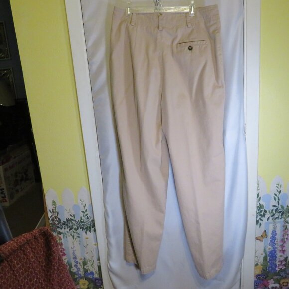 Vintage Liz Claiborne LIZSPORT 100% cotton Tan Pants Size 14 - Picture 3 of 13